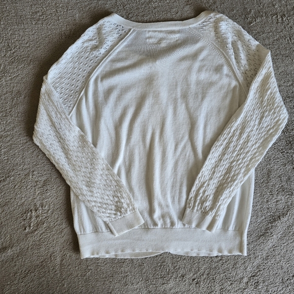 Pink Martini lightweight cream cardigan size large - Picture 7 of 12